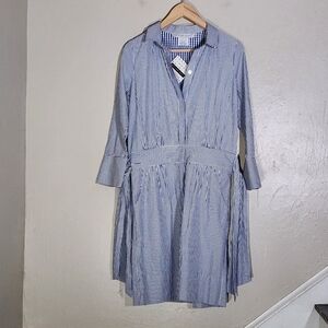 Gretchen Scott Blue and White Checkered Shirt